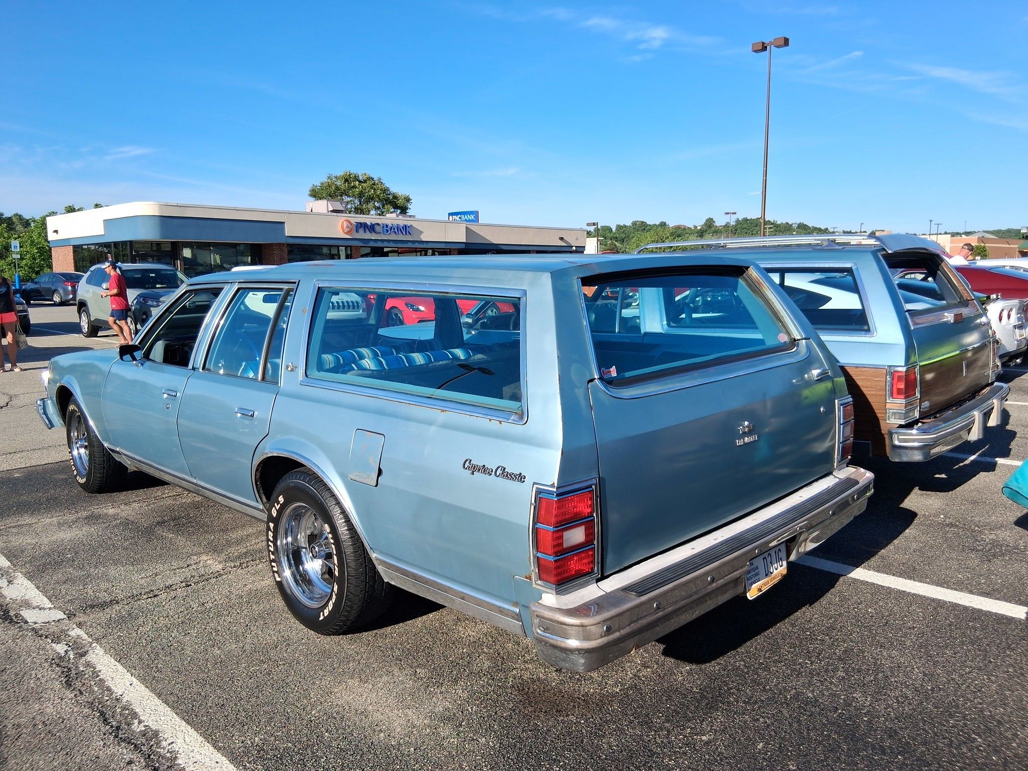 Rear driver three-quarter view of blue 1978 Chevrolet Caprice Classic Wagon
