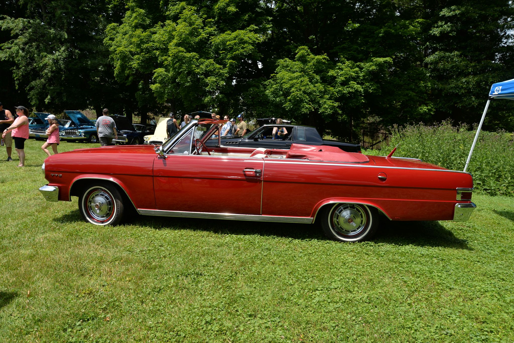 1965 Rambler Classic 770 Convertible: A Fancy, Rare Red Softtop With...A Six? 10 Driver side profile of red 1965 Rambler Classic Convertible