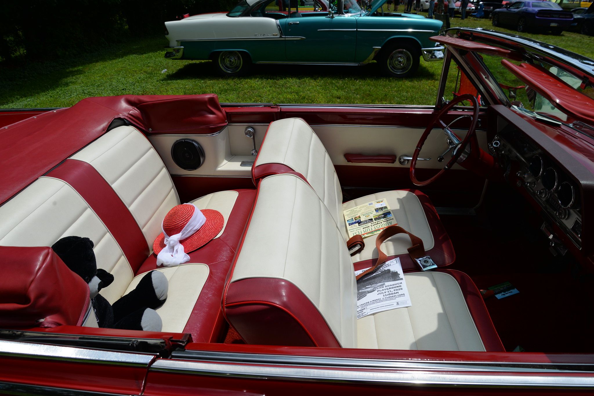 1965 Rambler Classic 770 Convertible: A Fancy, Rare Red Softtop With...A Six? 8 Red and white interior of 1965 Rambler Classic Convertible