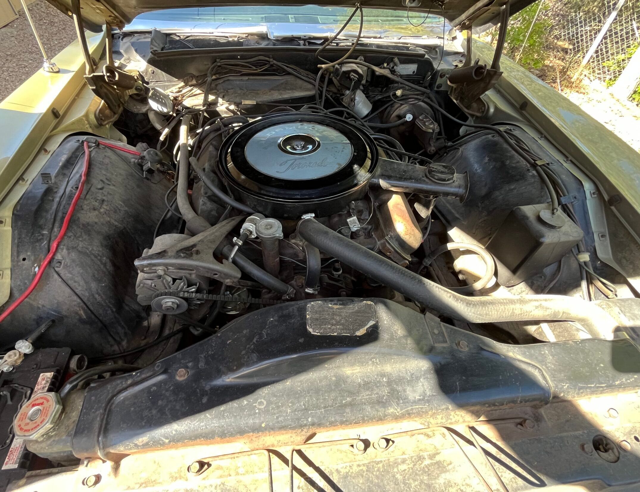 1968 Oldsmobile Toronado For Sale: One-Family-Owned Since New 5 Picture of 455-cubic-inch V8 under the hood of a 1968 Oldsmobile Toronado