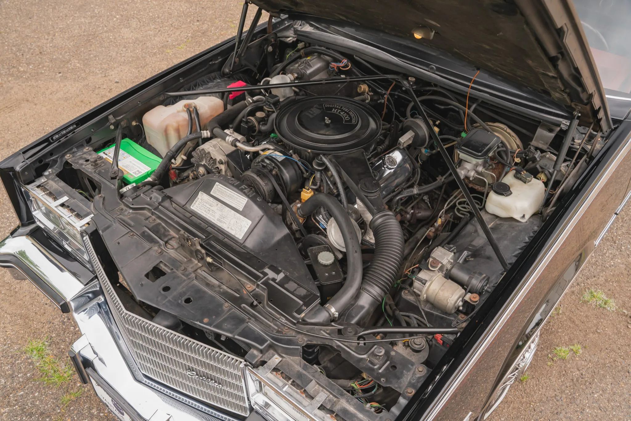 1983 Cadillac Eldorado Biarritz For Sale: Was It Really Cadillac's "Dream Machine?" 3 Picture of 1983 Cadillac Eldorado engine compartment with HT4100 V8