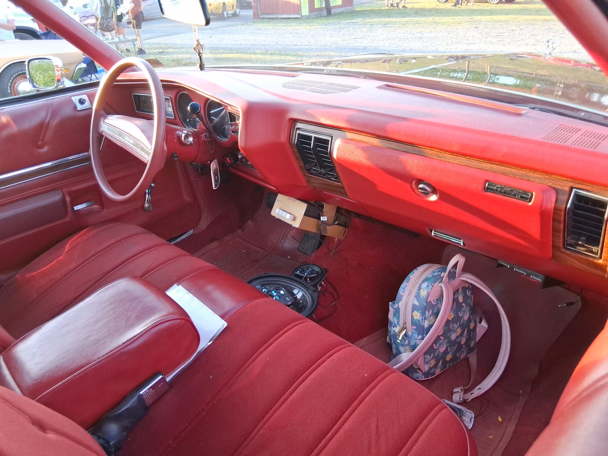 Picture of 1976 Buick Century's red interior