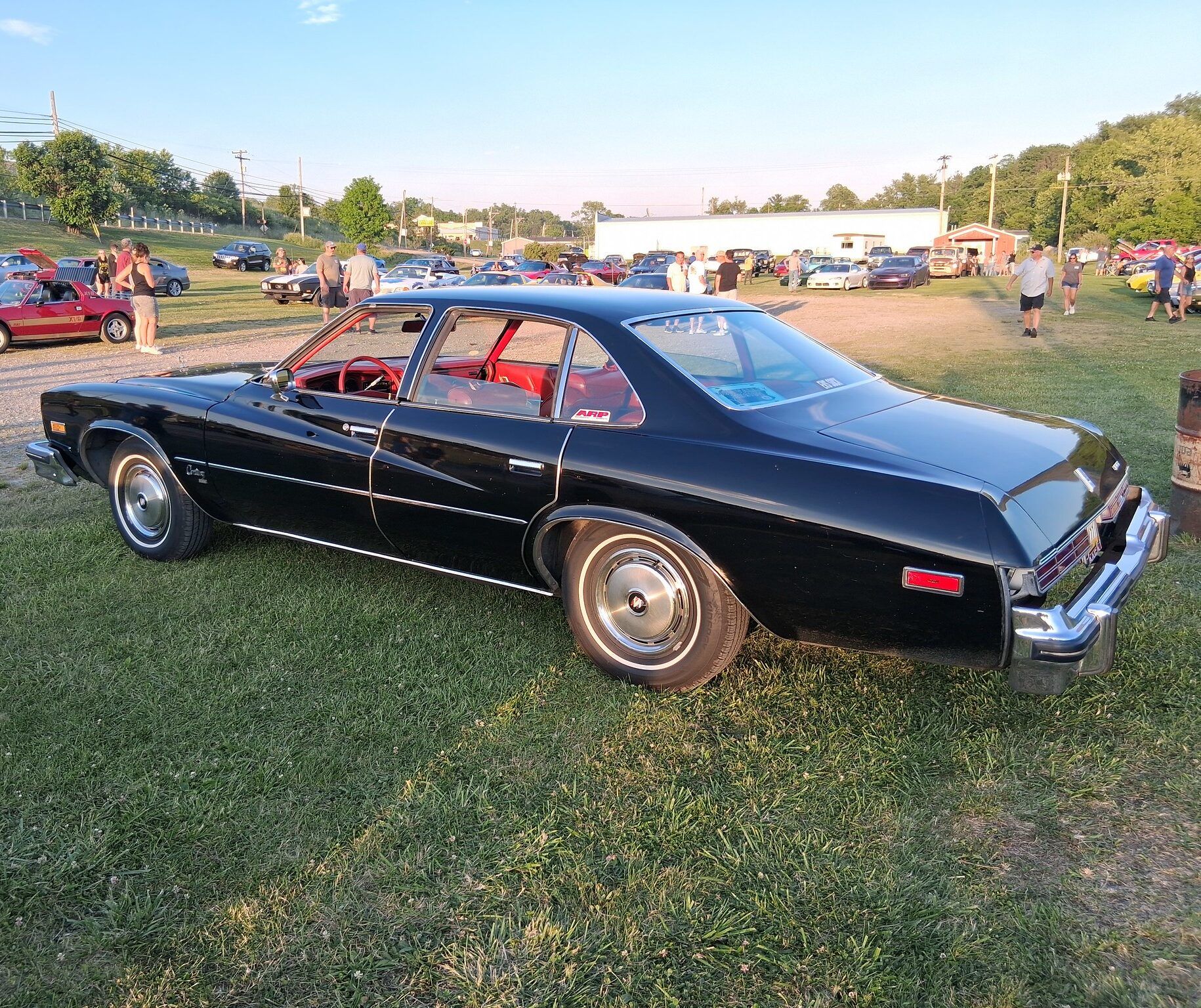 Driver's side view of black 1976 Buick Century Sedan