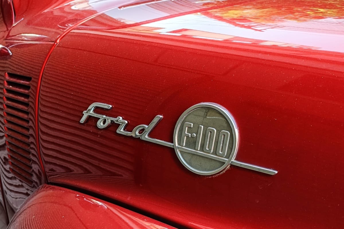 Curbside Find: 1955 Ford F-100 Pickup – Shiny Red Toy Truck 2 IMG20260215102711 edited