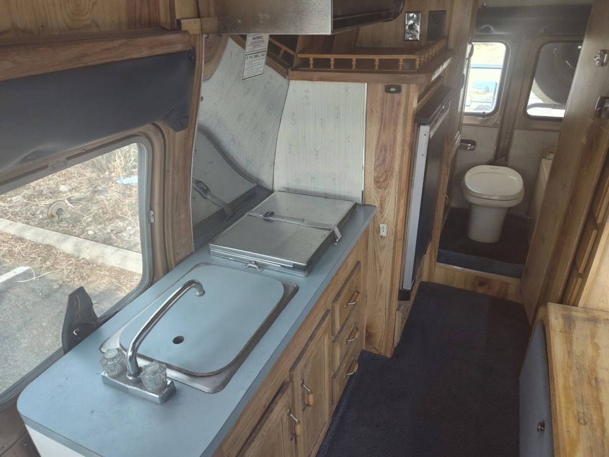 My 1987 Intervec Falcon: Cheap Hotel Room on Wheels 3 Interior Galley