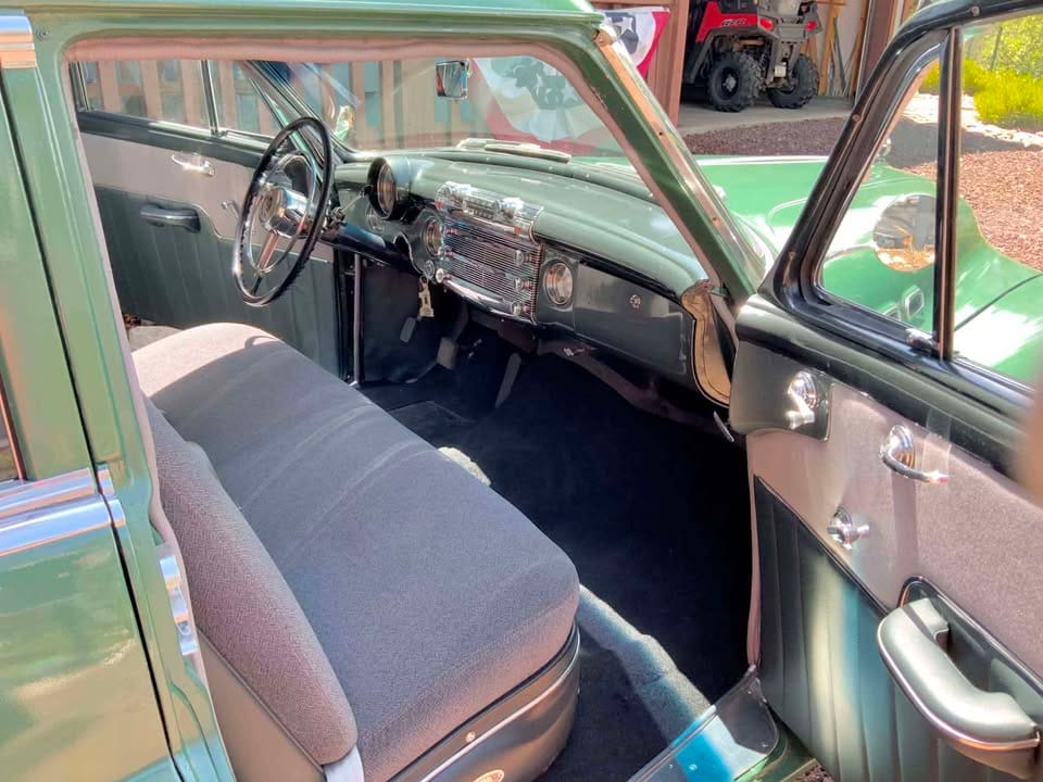Gray interior of 1950 Buick Super Sedan