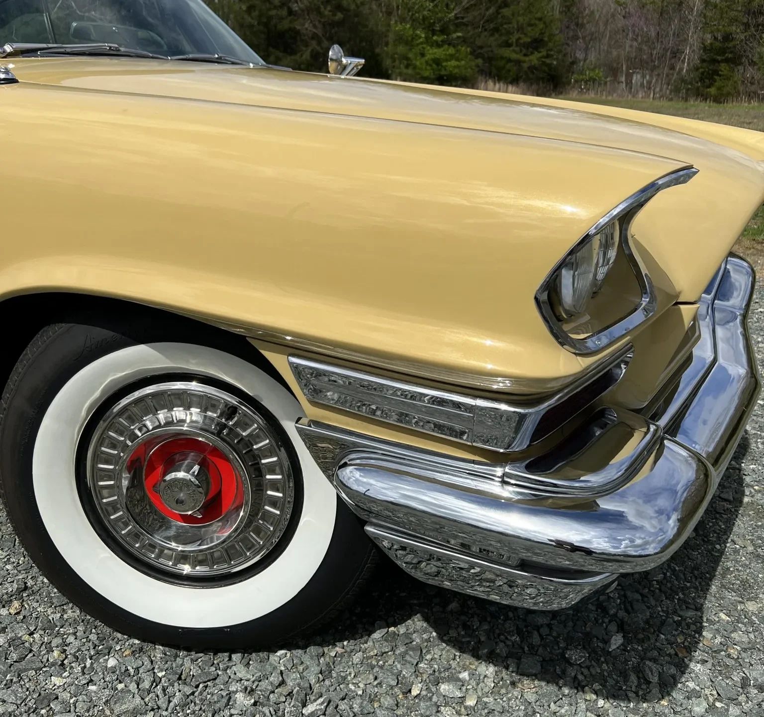 1957 Chrysler 300-C Hardtop: "America's Greatest Performing Car" In Ultra-Rare Champagne Gold 7 Right front fender and wheel of a 1957 Chrysler 300-C