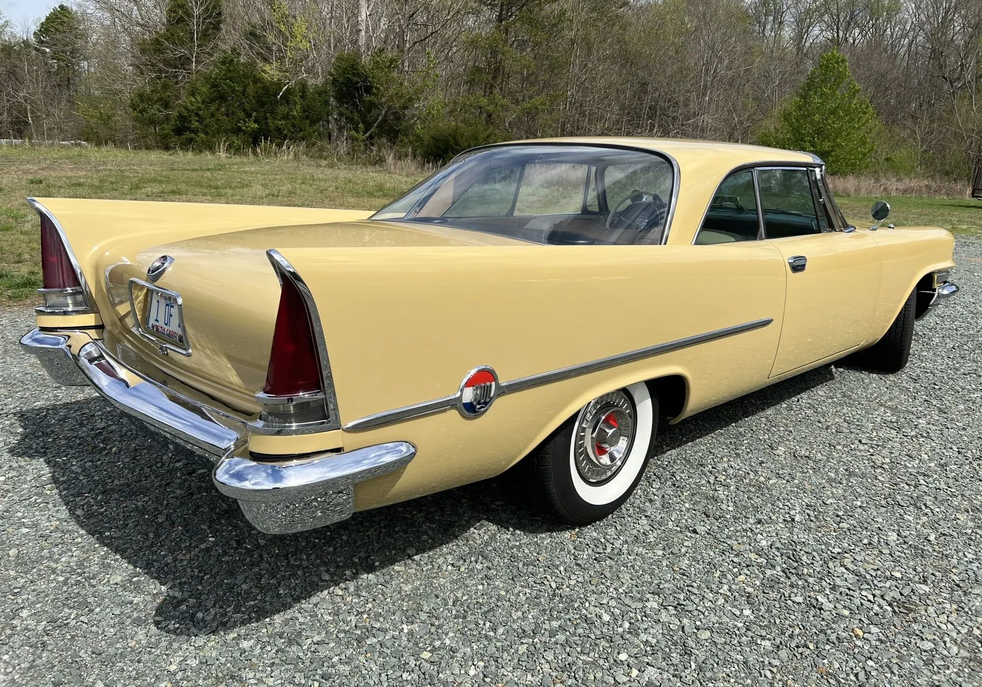 1957 Chrysler 300-C Hardtop: "America's Greatest Performing Car" In Ultra-Rare Champagne Gold 14 Right rear 3q view of a 1957 Chrysler 300-C