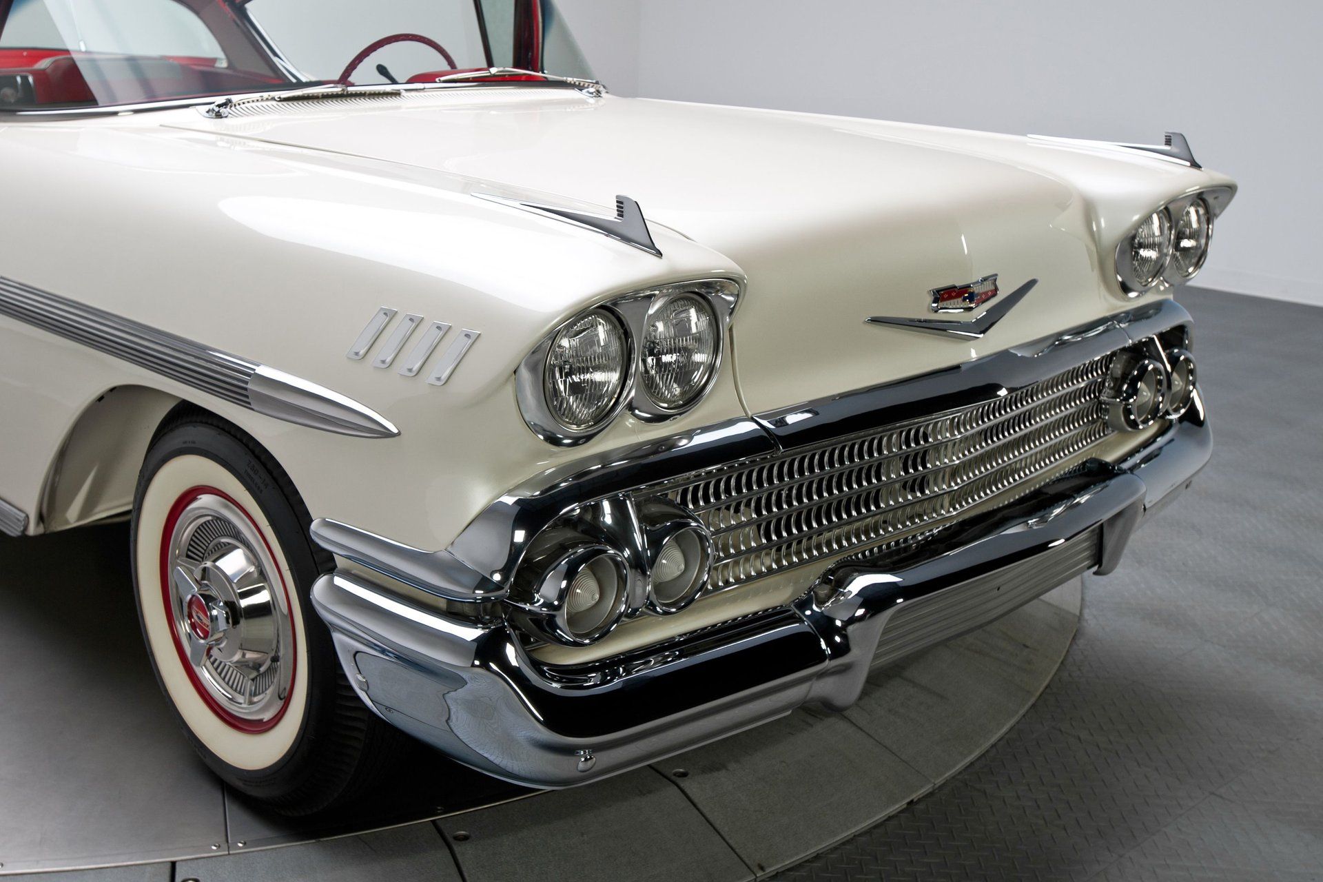 1958 Pontiac Chieftain Catalina Coupe: Was This The Best-Looking GM Car In 1958? 6 Front view of white 1958 Chevrolet Impala