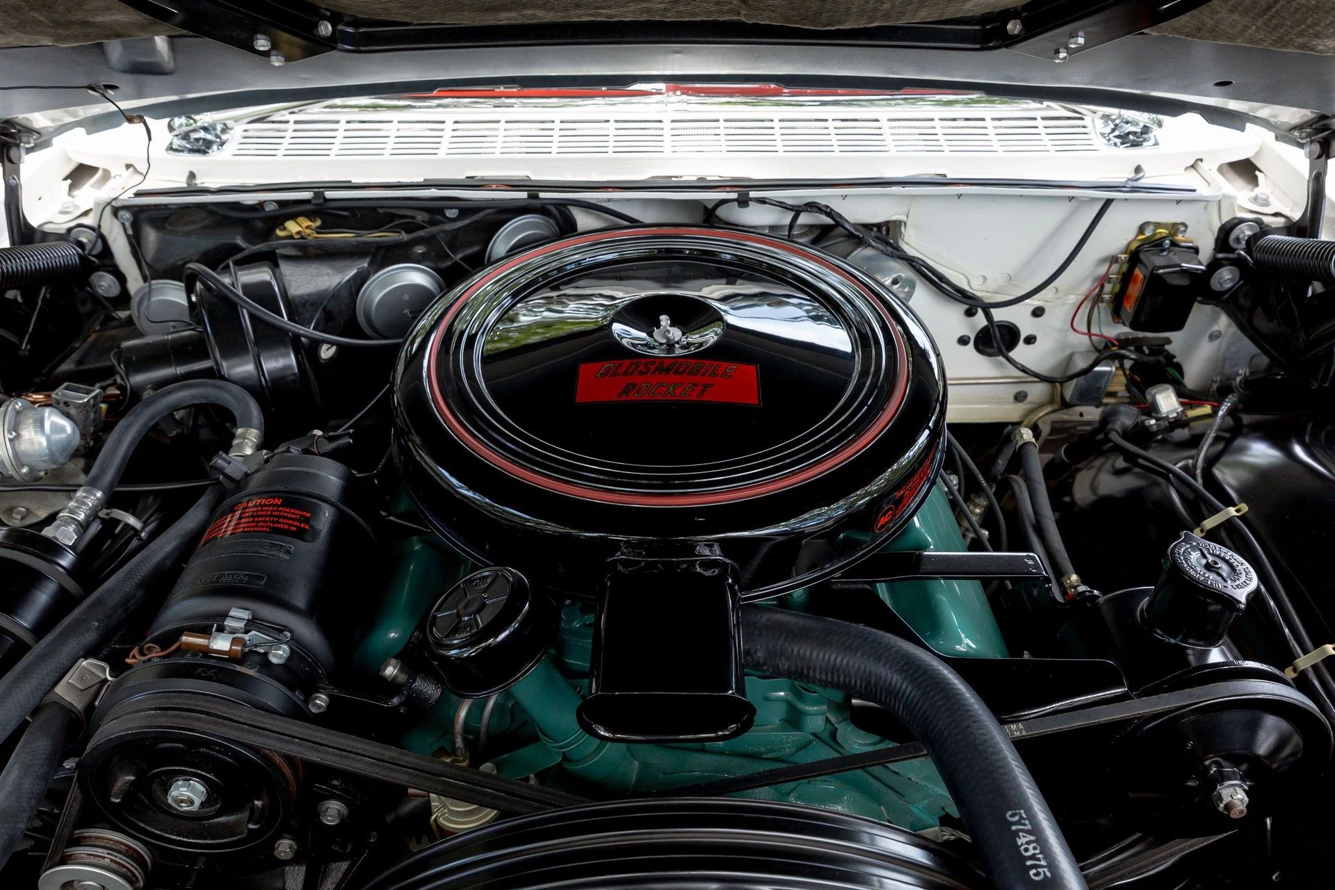 Engine in a 1959 Oldsmobile