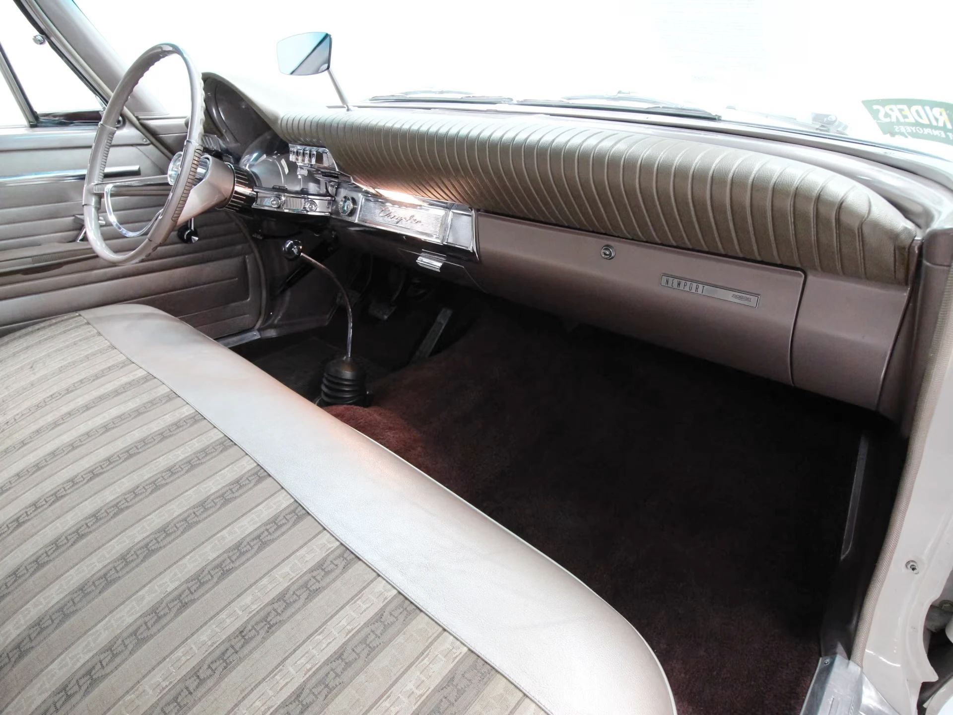 1962 Chrysler Newport 3-Speed Four-Door Sedan: Basic Big Car With An Upscale Badge And Not Much Else 5 Right side of the dashboard of a 1962 Chrysler with manual transmission