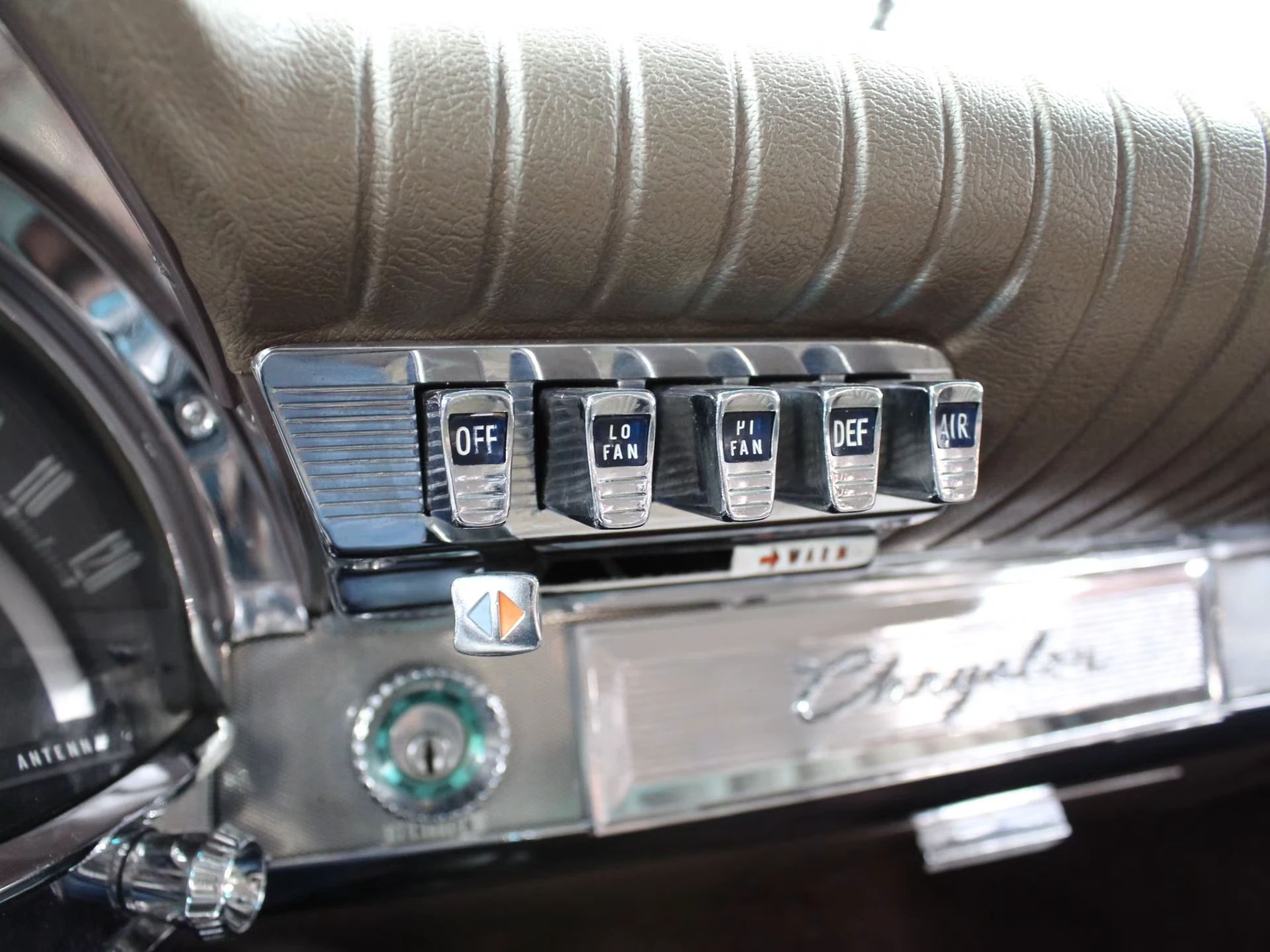 1962 Chrysler Newport 3-Speed Four-Door Sedan: Basic Big Car With An Upscale Badge And Not Much Else 4 Pushbutton heater in a 1962 Chrysler