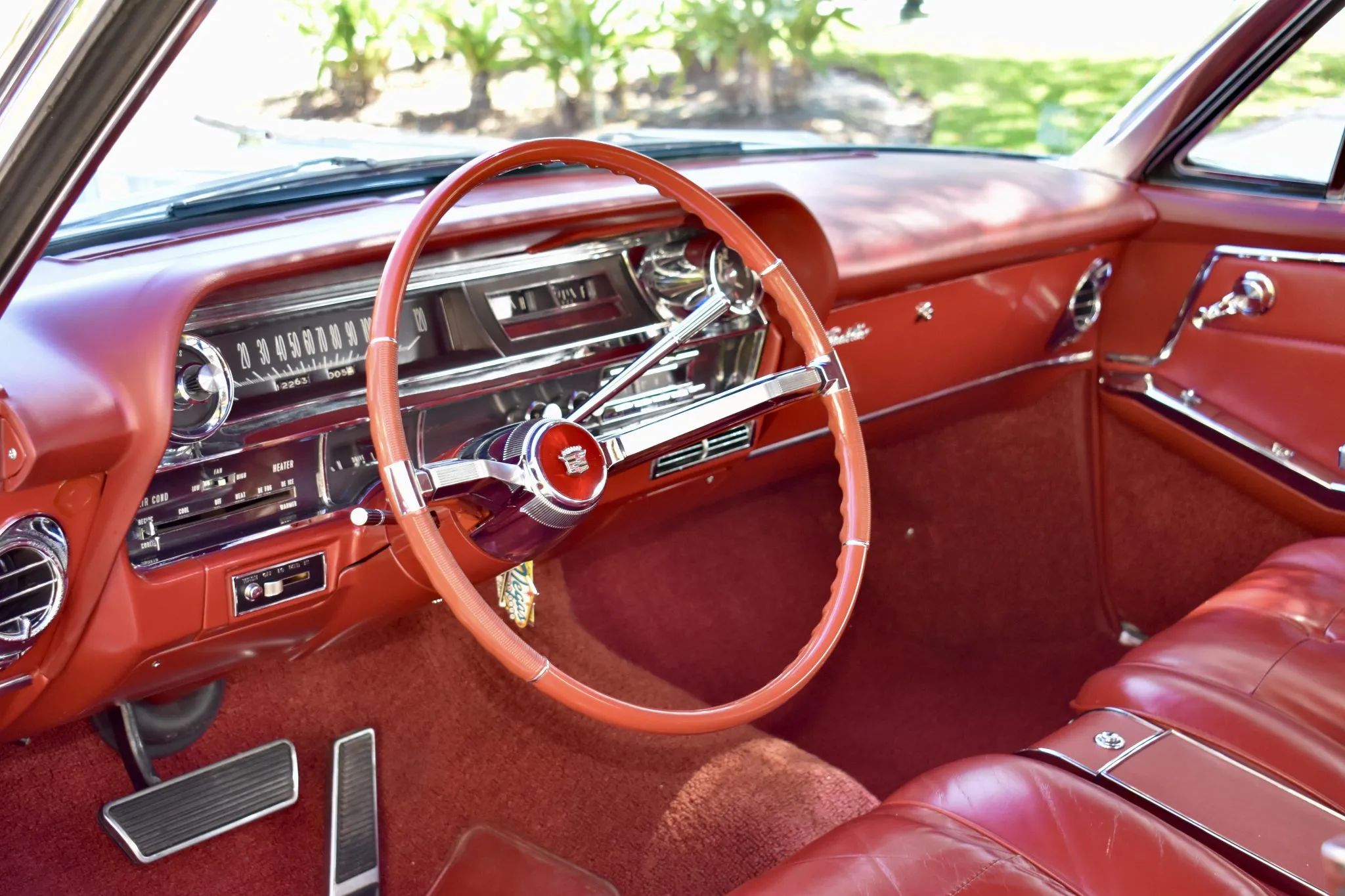 Left side of the dashboard of a 1963 Cadillac
