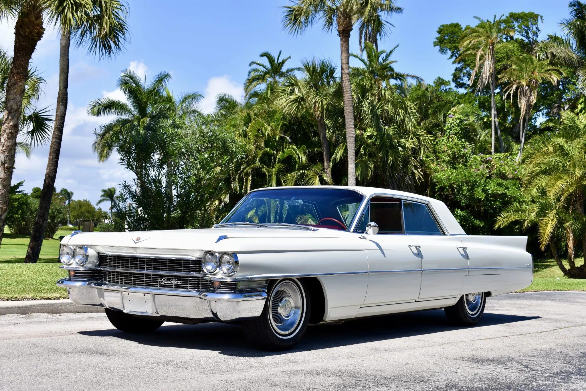 Left front 3q view of a 1963 Cadillac four-door hardtop