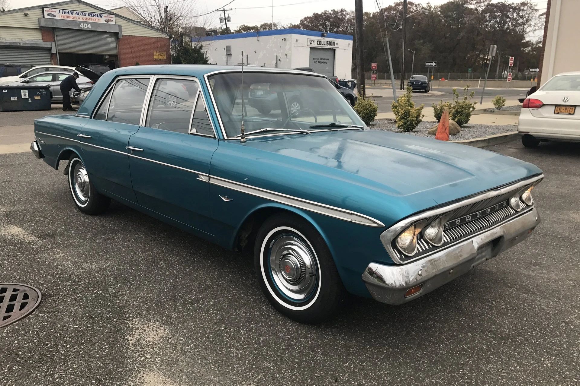 1963 Ford Fairlane 500 Sedan With 260 V8 And 3-Speed/Overdrive: Suddenly It's 1955 5 Right front 3q view of a 1963 Rambler Classic four-door