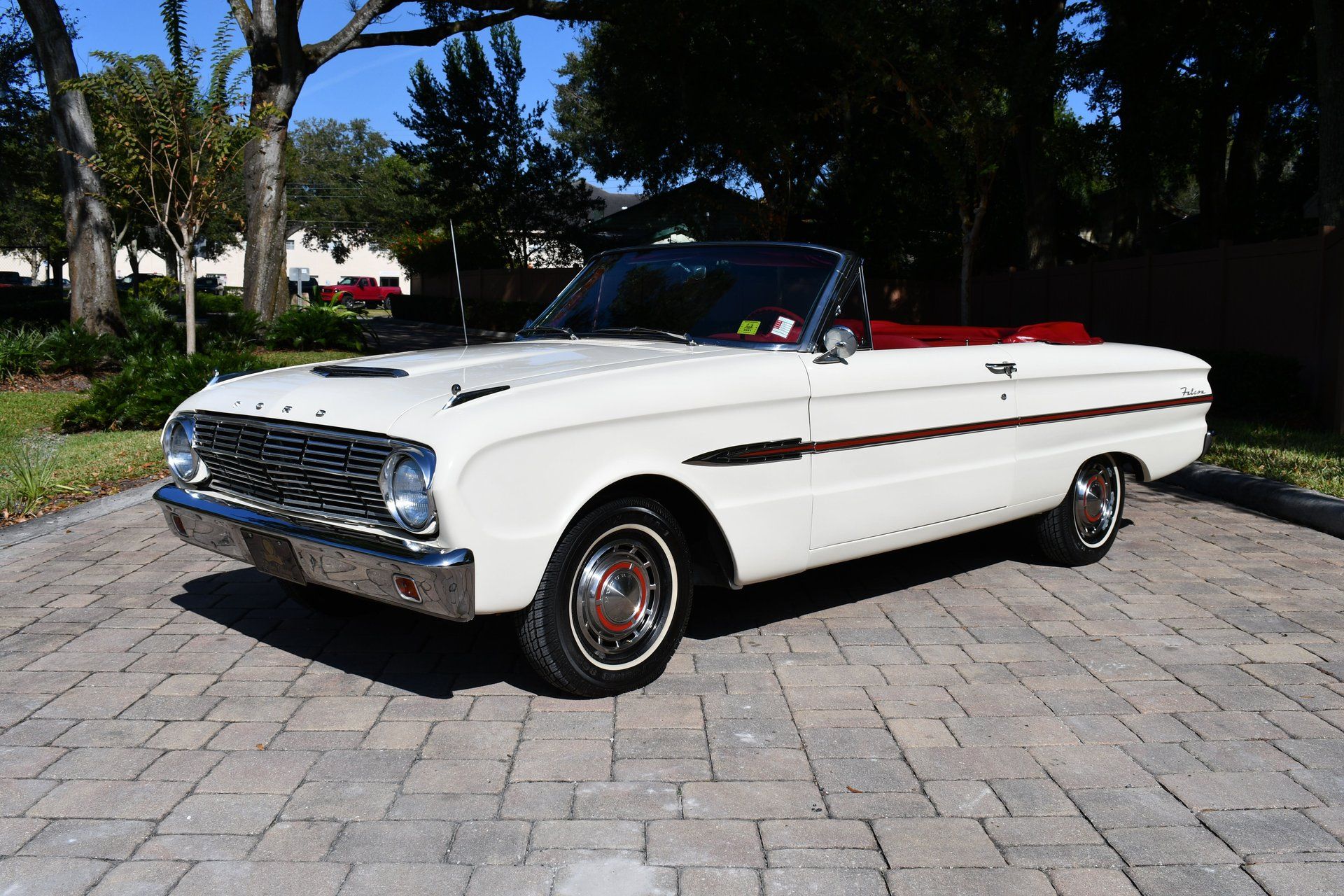 Driver front three-quarter view of 1963 Ford Falcon Futura Convertible
