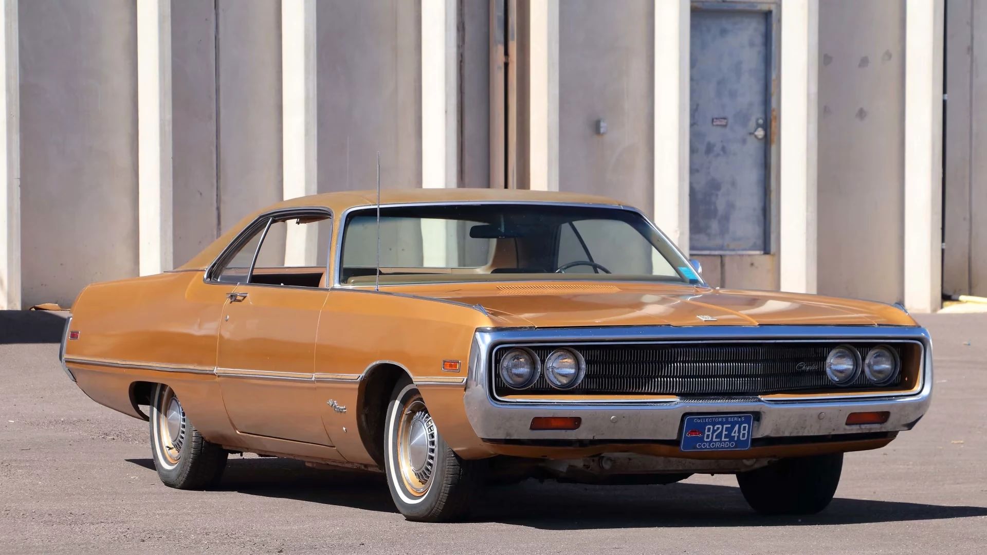 Right front 3q view of a 1970 Chrysler two-door hardtop