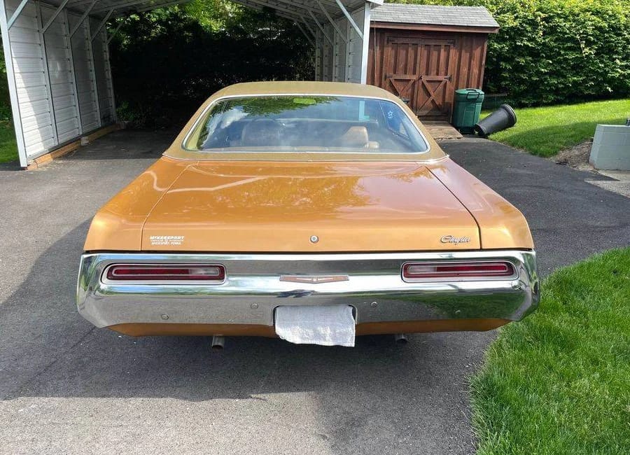 Rear view of a 1970 Chrysler four-door hardtop