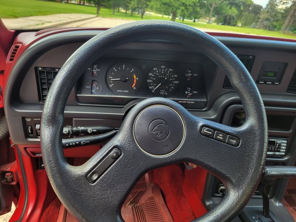 Dashboard of 1988 Mercury Cougar XR-7