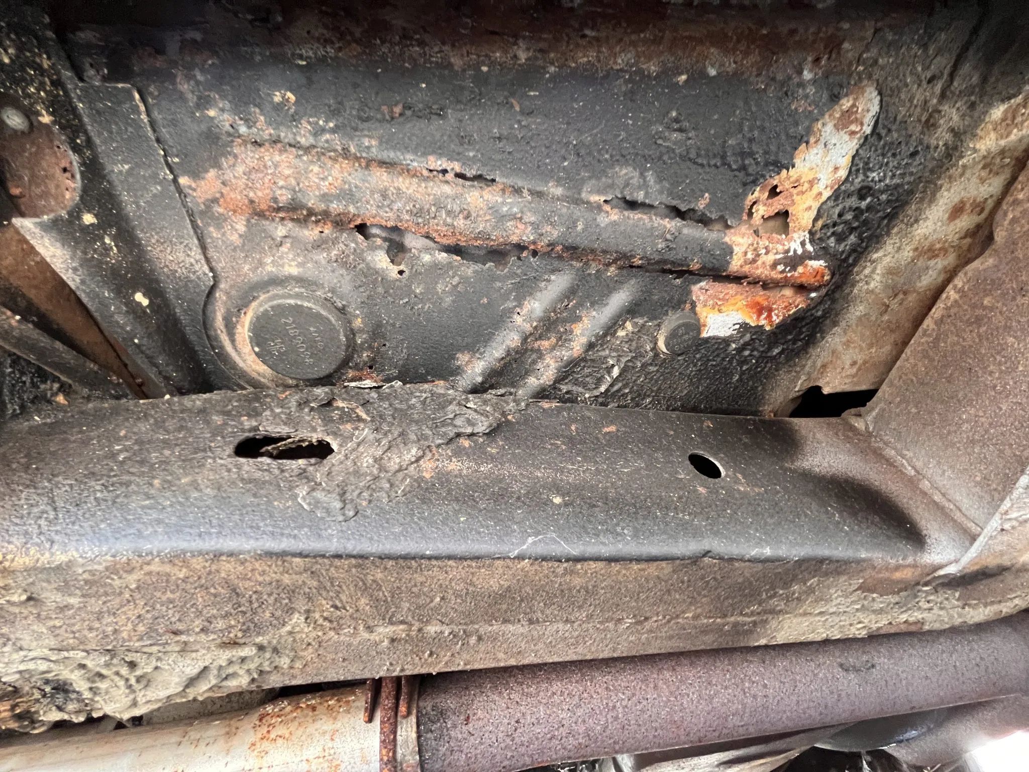 Undercarriage of 1965 Plymouth Sport Fury Convertible