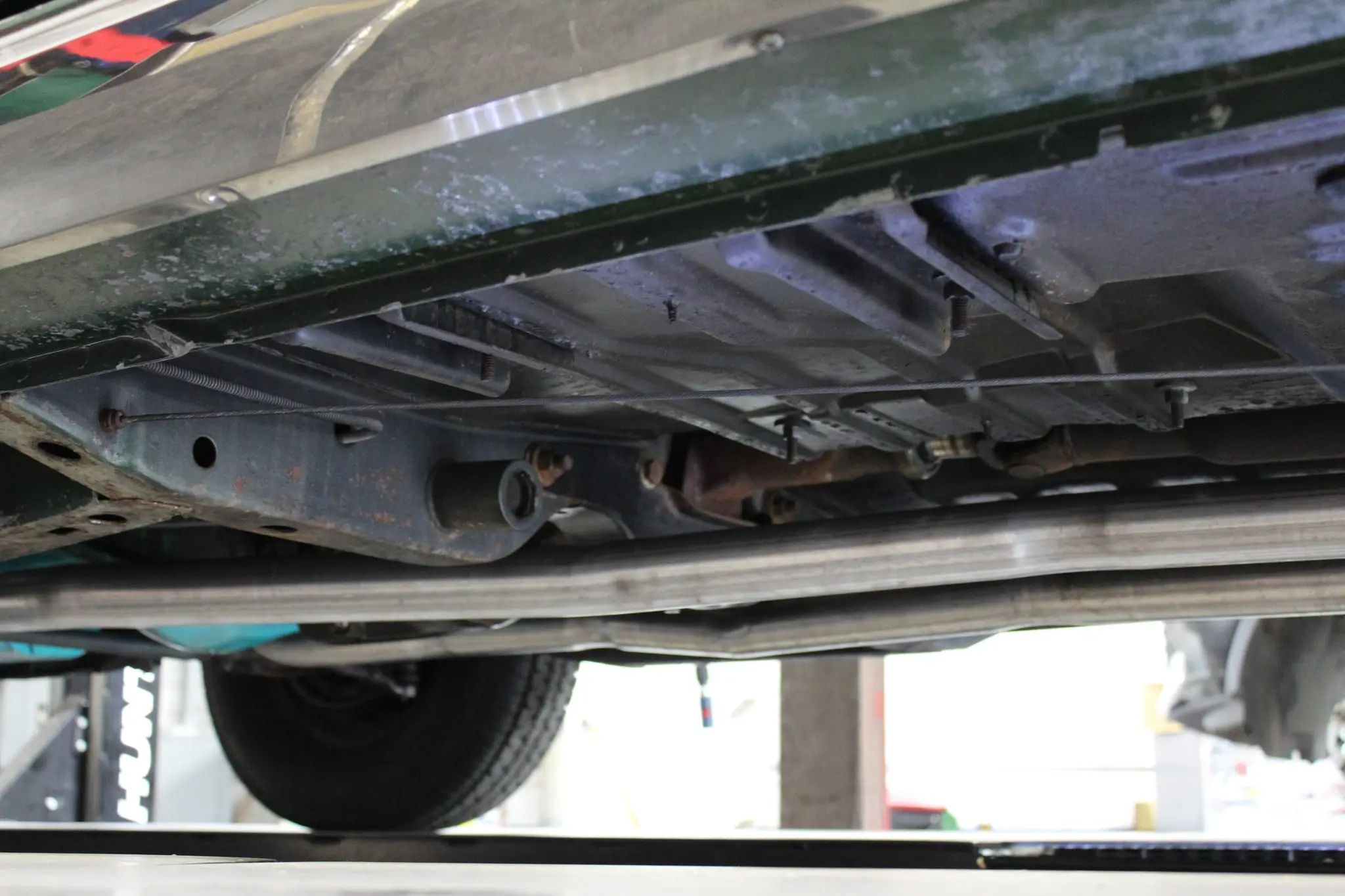 Undercarriage detail of 1966 Dodge Coronet