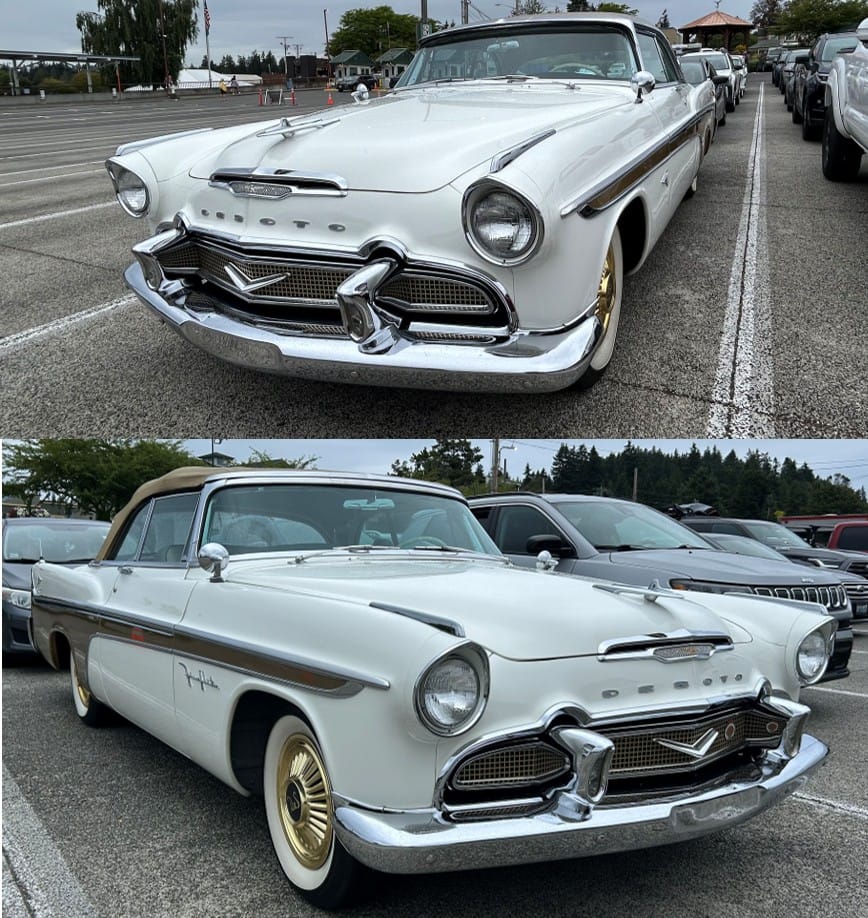 1956 DeSoto Adventurer and Fireflite Convertible: Two Very Rare Forward Look Cars In The Same Parking Lot 1 Adventurer and Fireflite