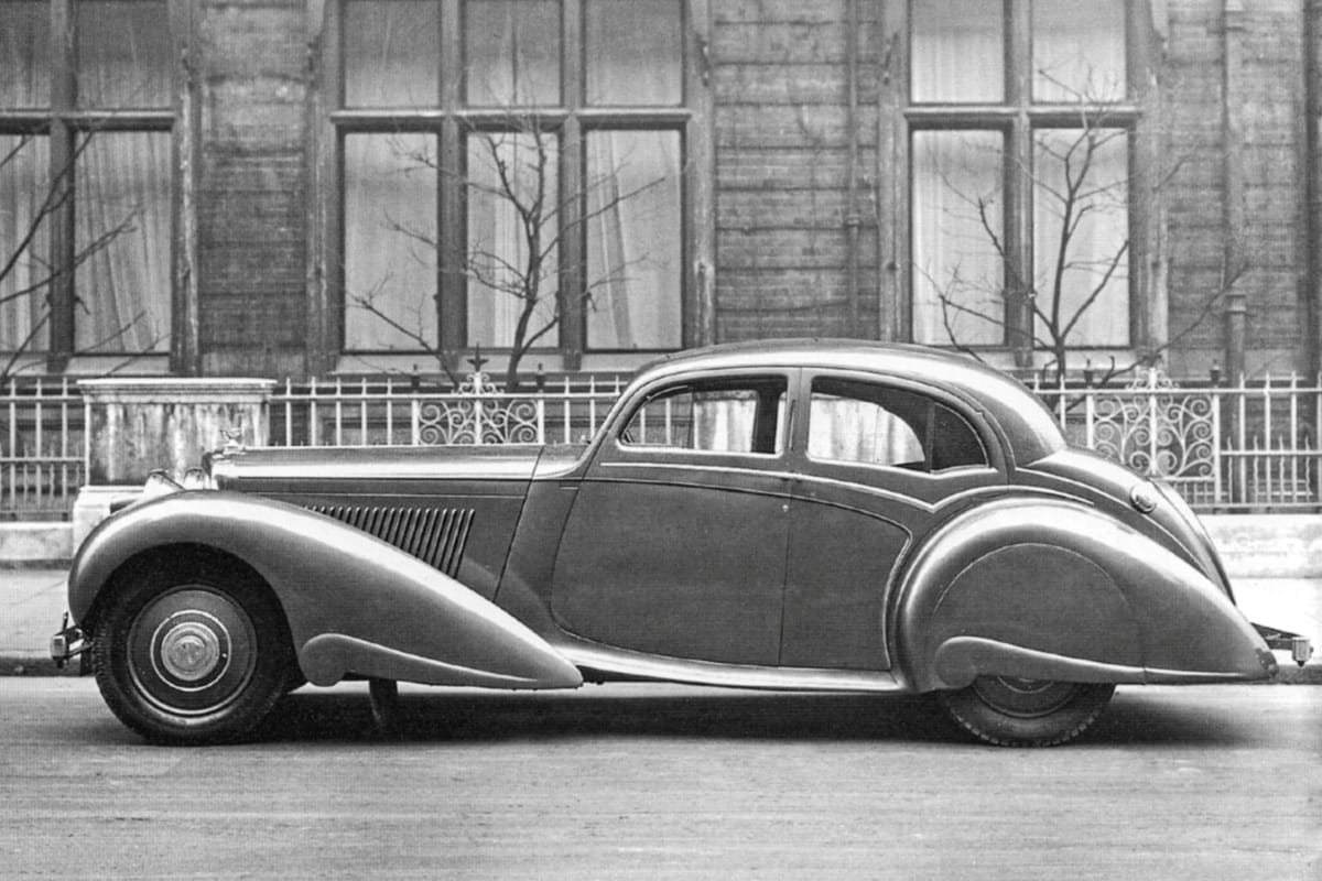 Bentley 4.25 sports saloon Carlton 1937 edited