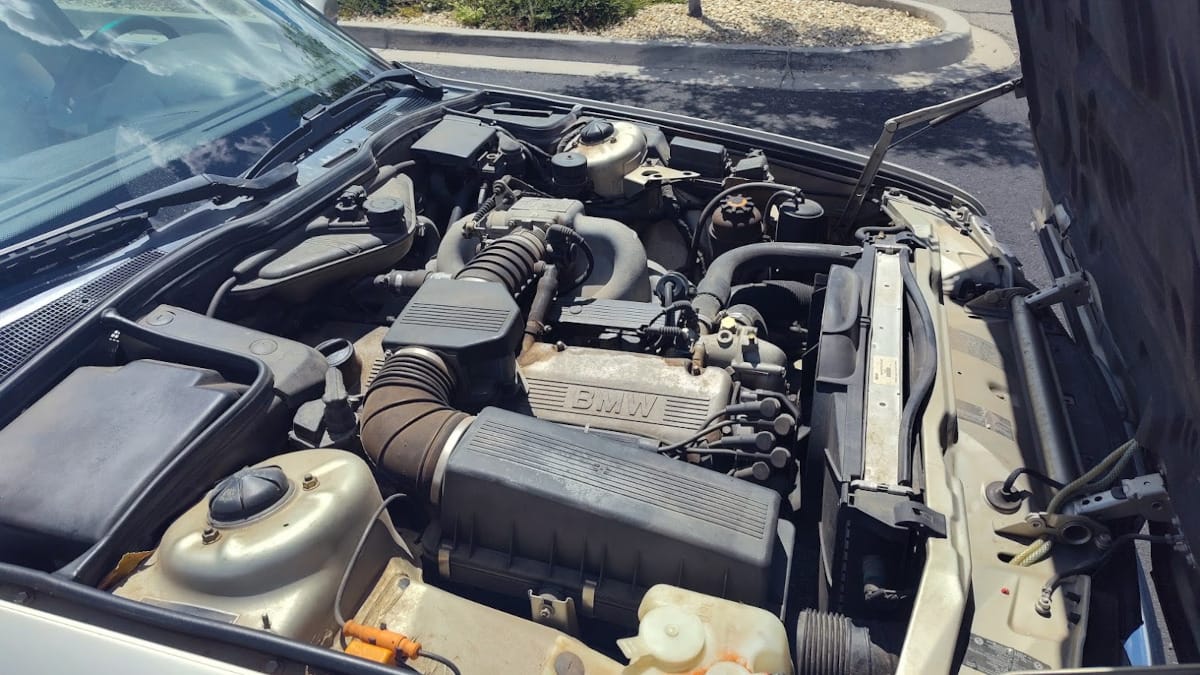 1989 BMW 735i: You Can Go Home Again 4 Engine passenger 1200