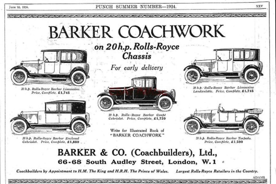 Rolls Royce 20hp Barker 1924