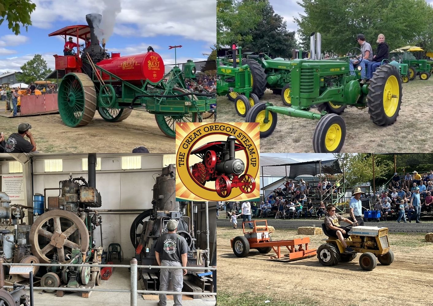 Tractors and engines at the Great Oregon Steam Up 