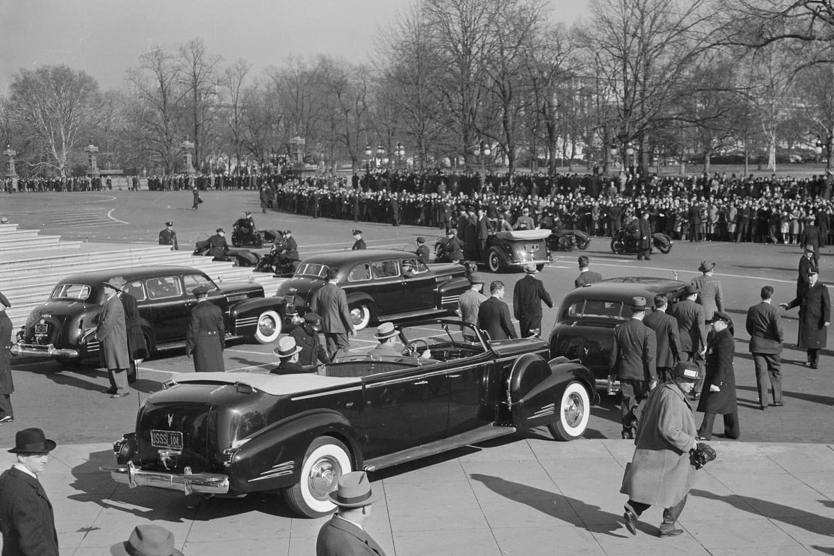 president franklin roosevelt motorcade december 8 1941