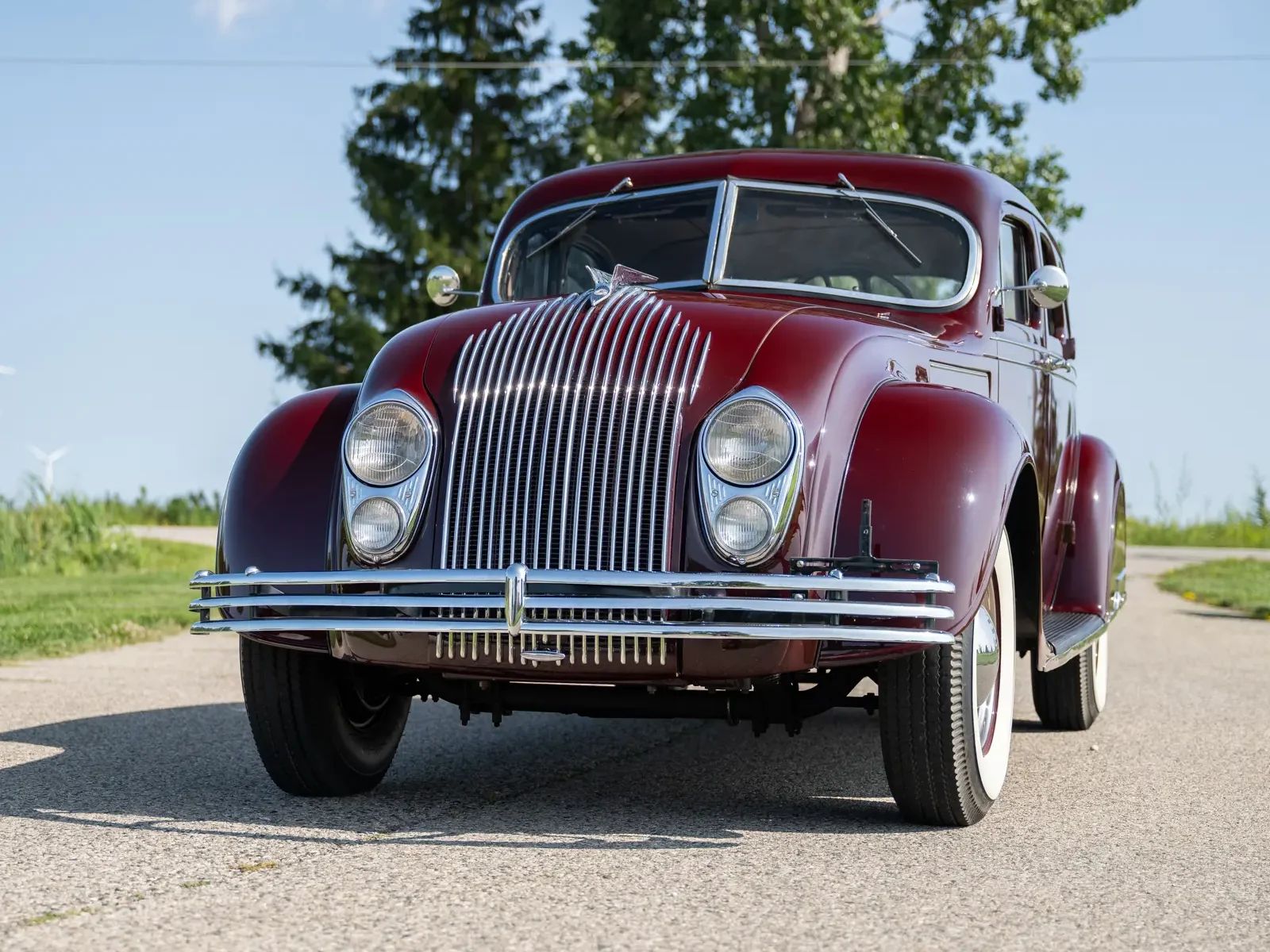Front view of a 1934 Chrysler Airflow