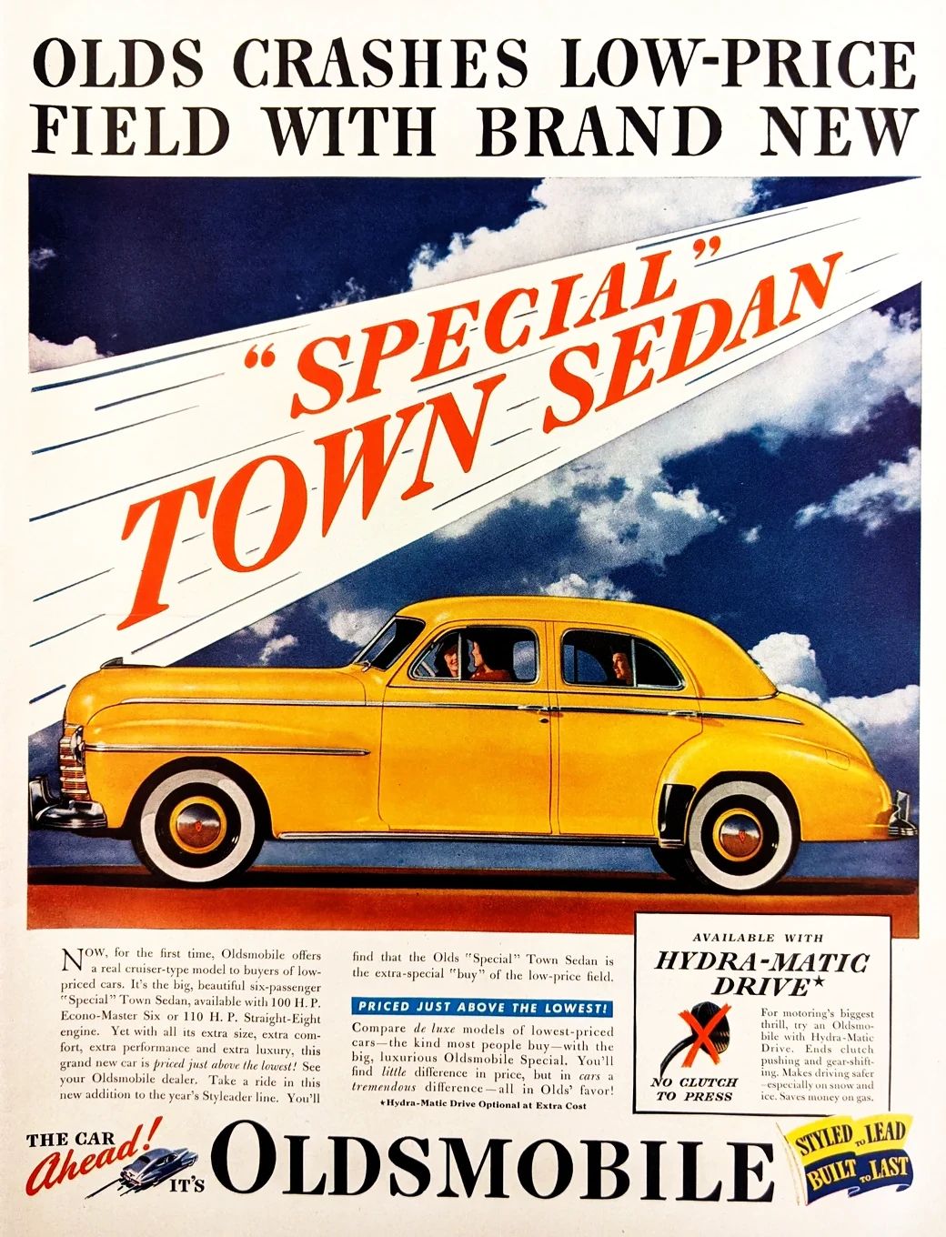 1966 Oldsmobile Ninety-Eight Town Sedan: GM's Cheapest C-Body Luxury Car 2 1941 magazine ad for the Oldsmobile Special Town Sedans