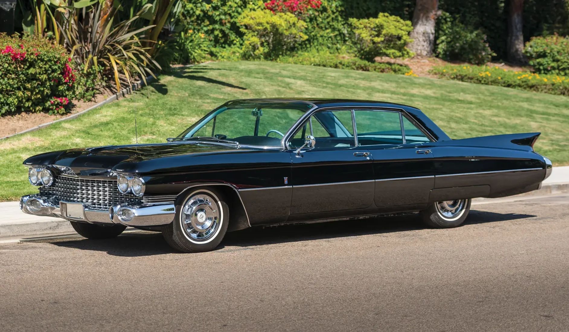 From Flattop To Formal: Cadillac's 1959–1964 Four-Window And Six-Window Four-Door Hardtops 16 Left front 3q view of a 1959 Cadillac Eldorado four-door six-window hardtop