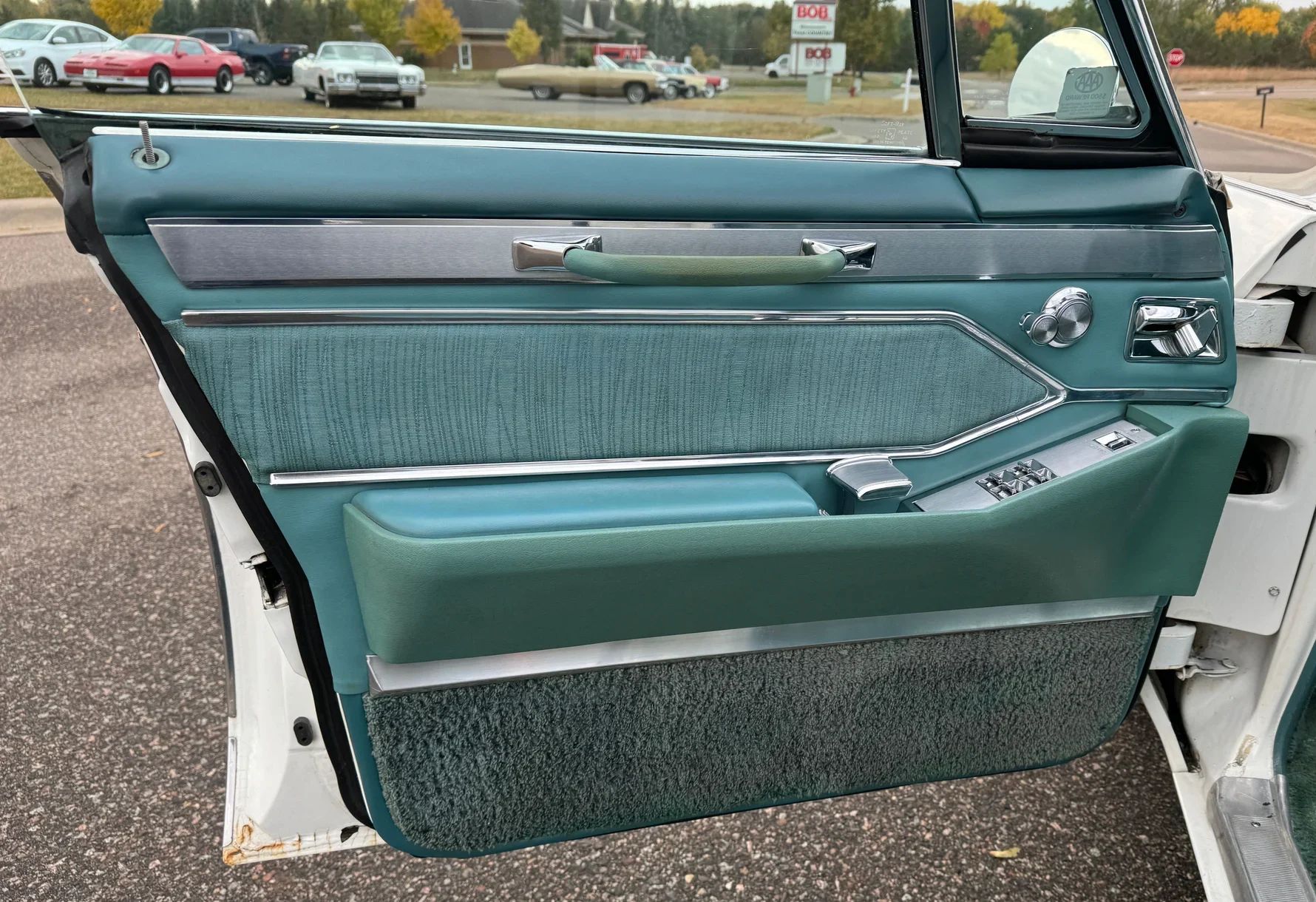 Driver's door trim of a 1965 Cadillac four-door hardtop