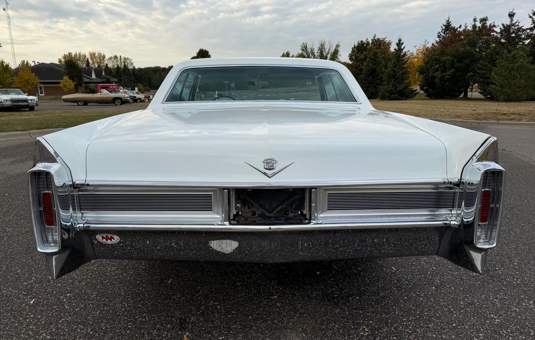 Rear view of a 1965 Cadillac four-door hardtop