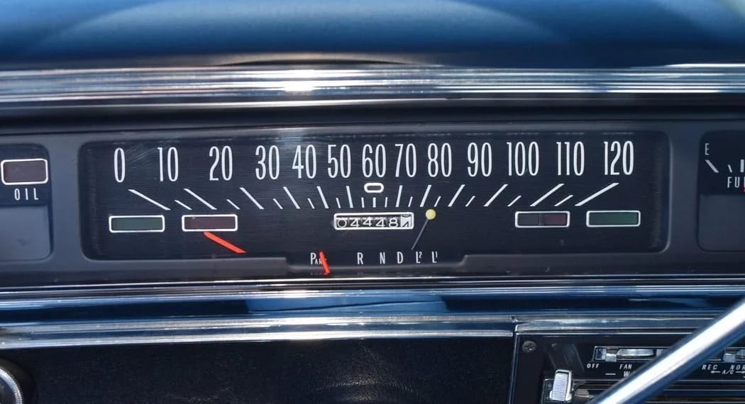 Instrument panel of a 1966 Buick