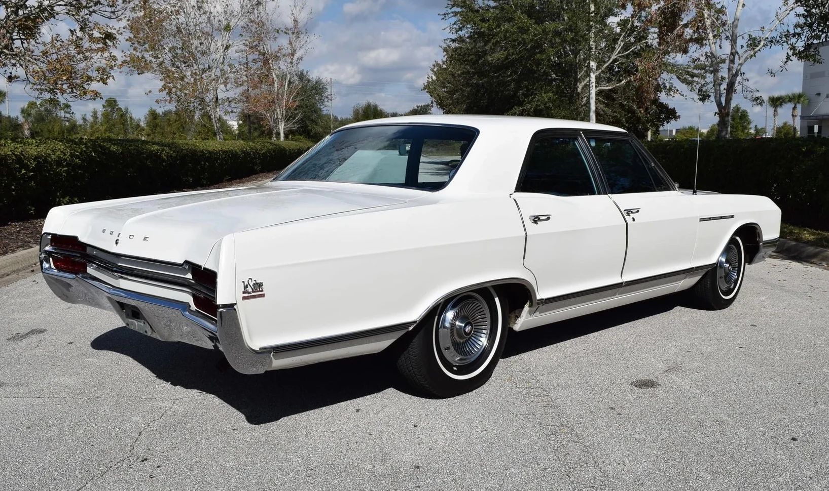 Right rear 3q view of a 1966 Buick four-door sedan