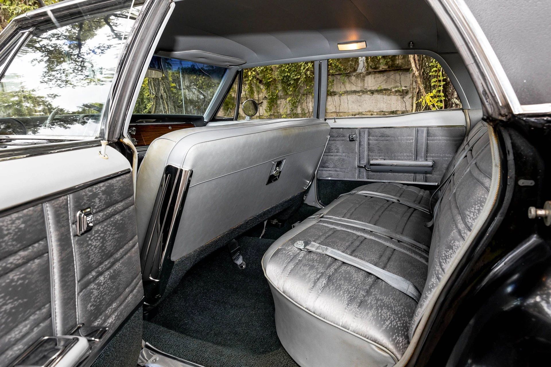 1966 Oldsmobile Ninety-Eight Town Sedan: GM's Cheapest C-Body Luxury Car 12 Back seat of a 1966 Oldsmobile Ninety-Eight sedan, seen from the left