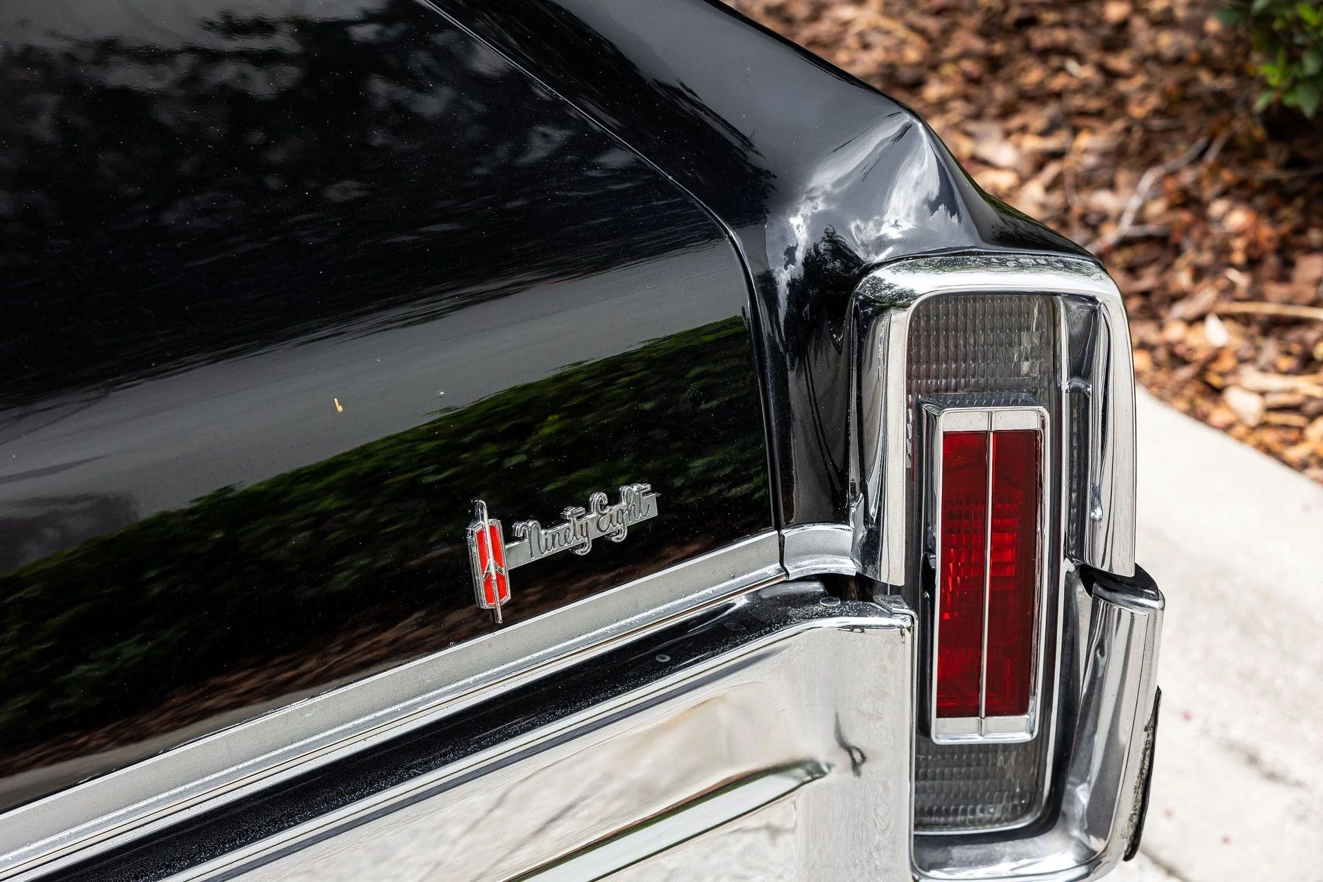 1966 Oldsmobile Ninety-Eight Town Sedan: GM's Cheapest C-Body Luxury Car 4 "Ninety-Eight" badge on the rear decklid of a 1966 Oldsmobile