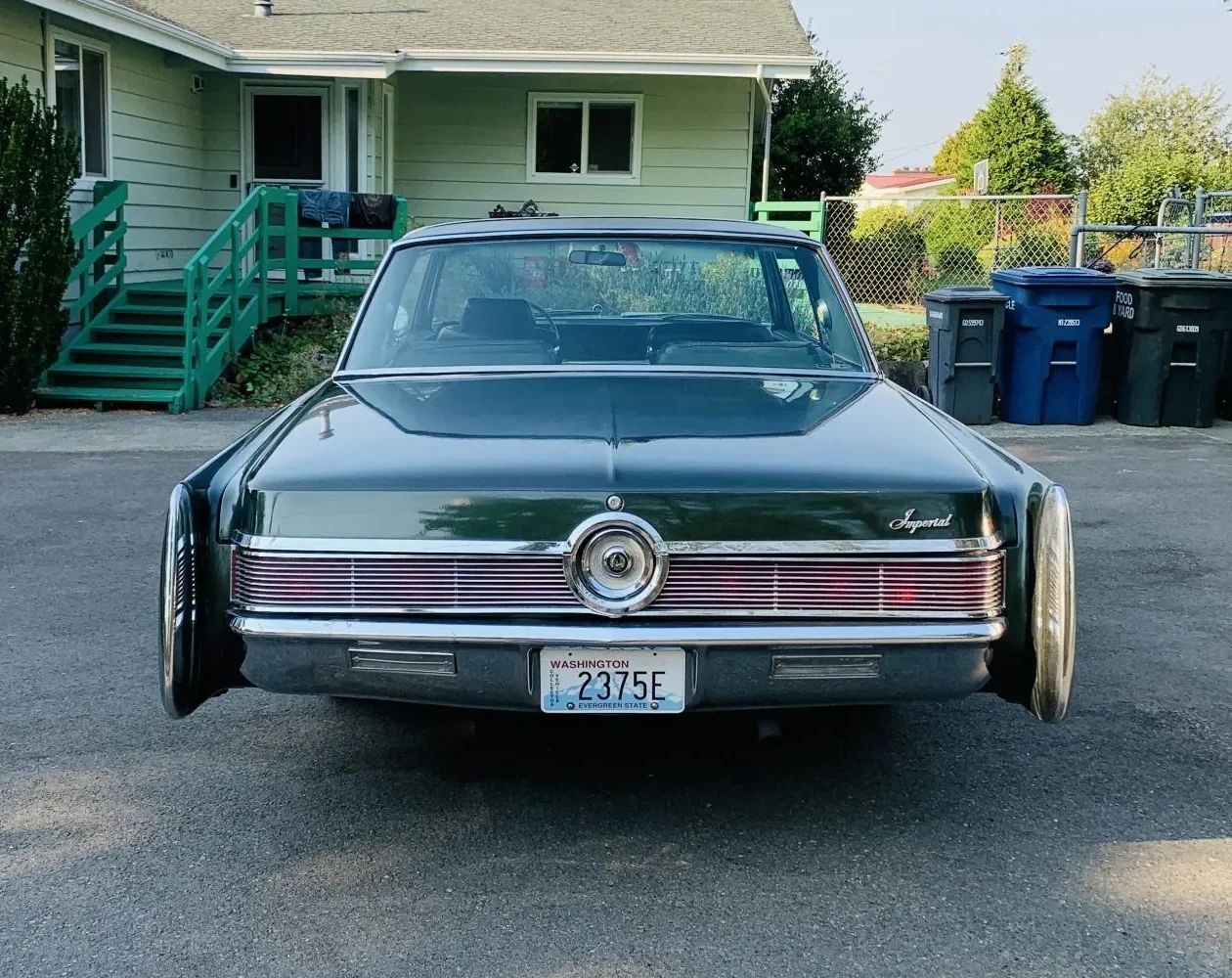 Rear view of a 1967 Imperial two-door hardtop
