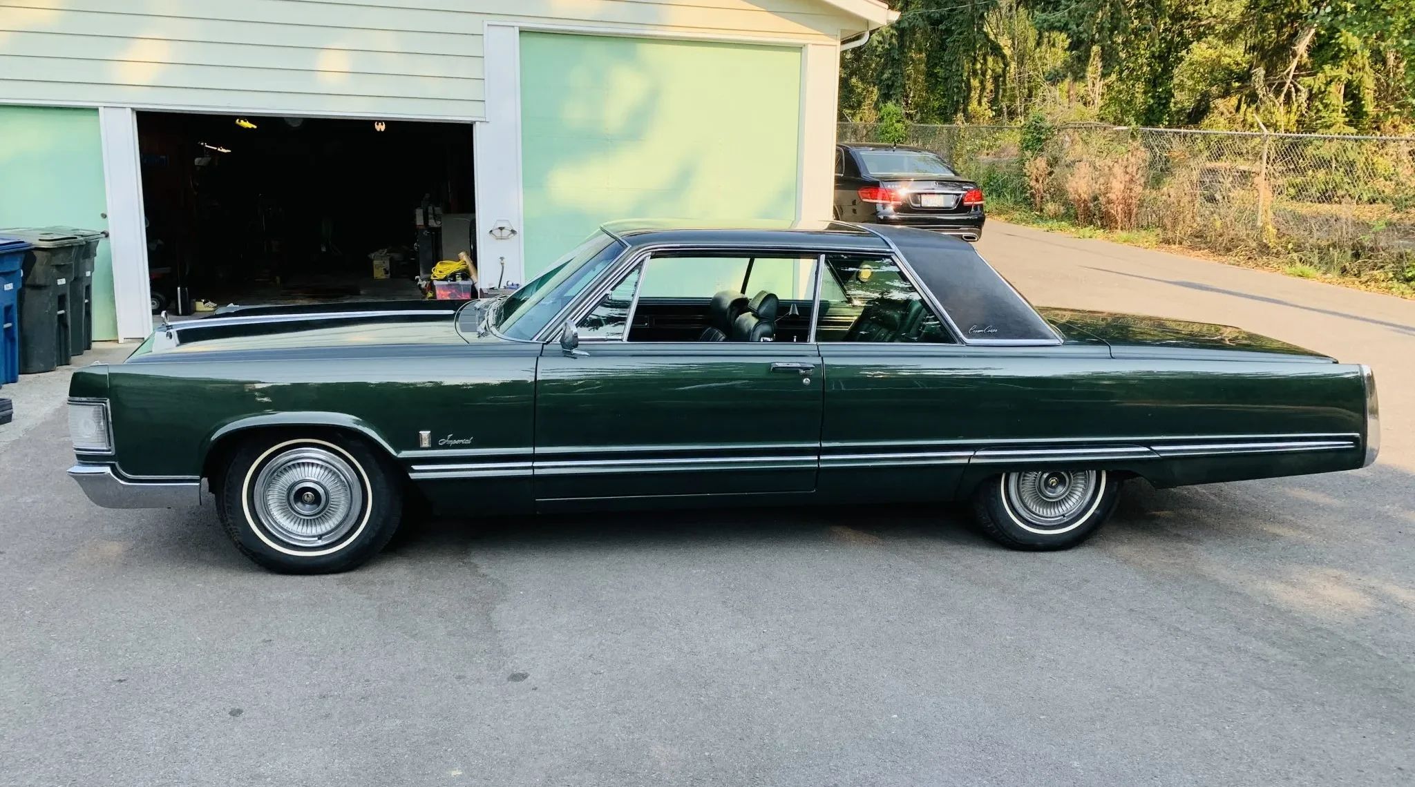 Left side view of a 1967 Imperial two-door hardtop