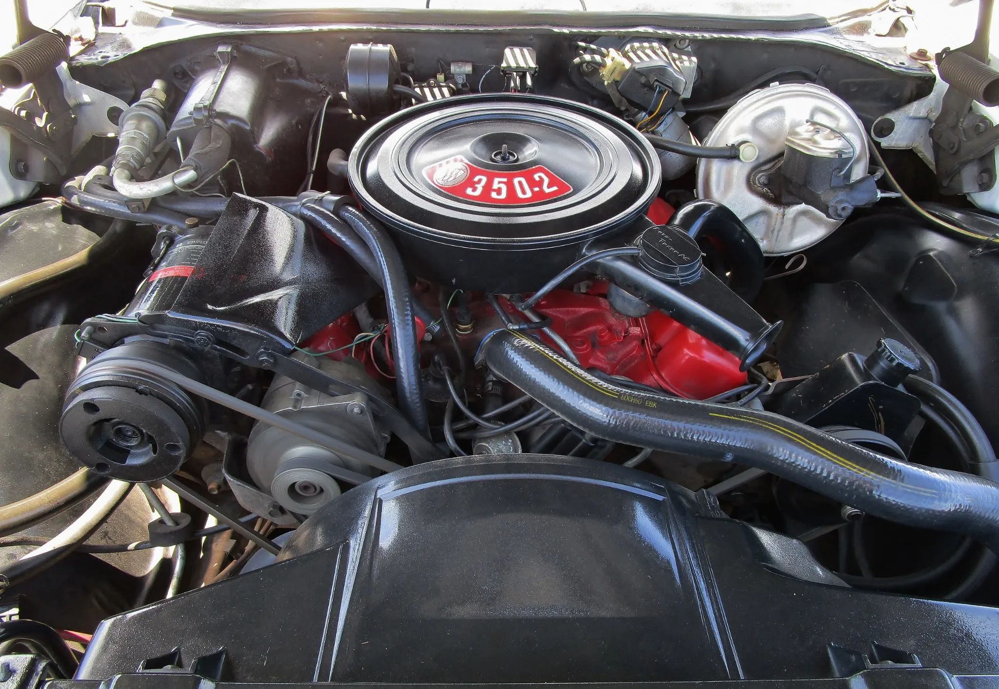 350-2 engine under the hood of a 1969 Buick A-body intermediate