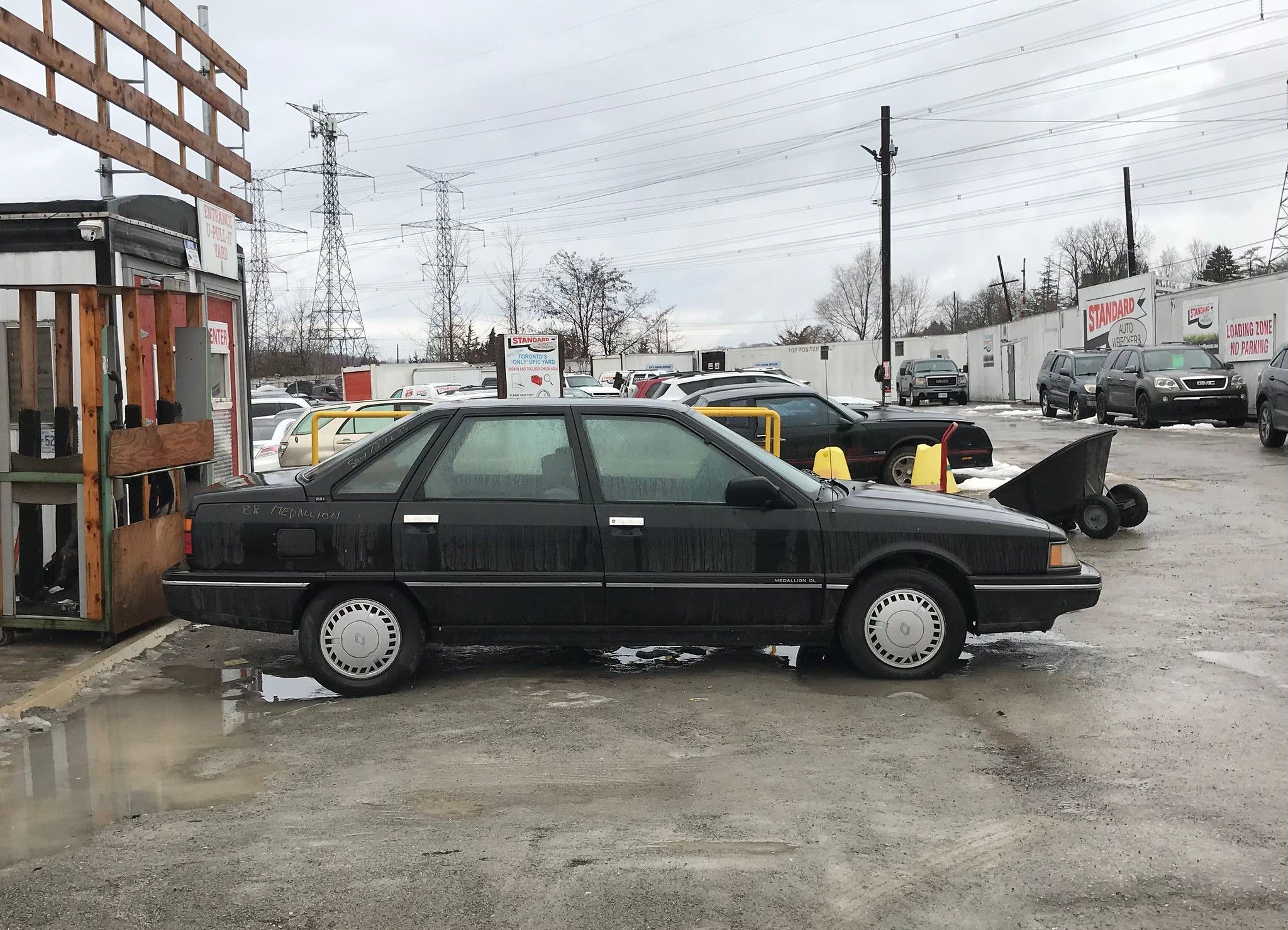 1988 Renault Medallion DL: This French Sedan Was Saved From The Salvage Yard 4 Passenger-side profile of black 1988 Renault Medallion DL Sedan
