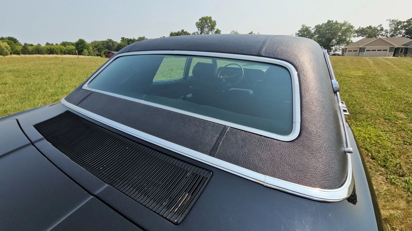 1969 Ford Thunderbird Four-Door Landau For Sale: A Two-Owner, Low-Mileage 'Bird In Raven Black...With A Green Interior 5 Vinyl top of 1969 Ford Thunderbird
