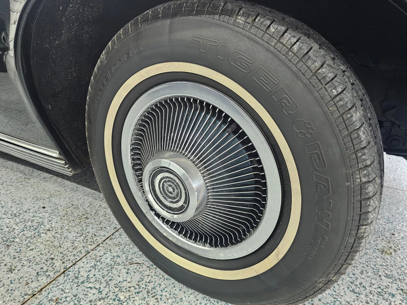 1969 Ford Thunderbird Four-Door Landau For Sale: A Two-Owner, Low-Mileage 'Bird In Raven Black...With A Green Interior 6 Wheel cover of 1969 Ford Thunderbird Landau