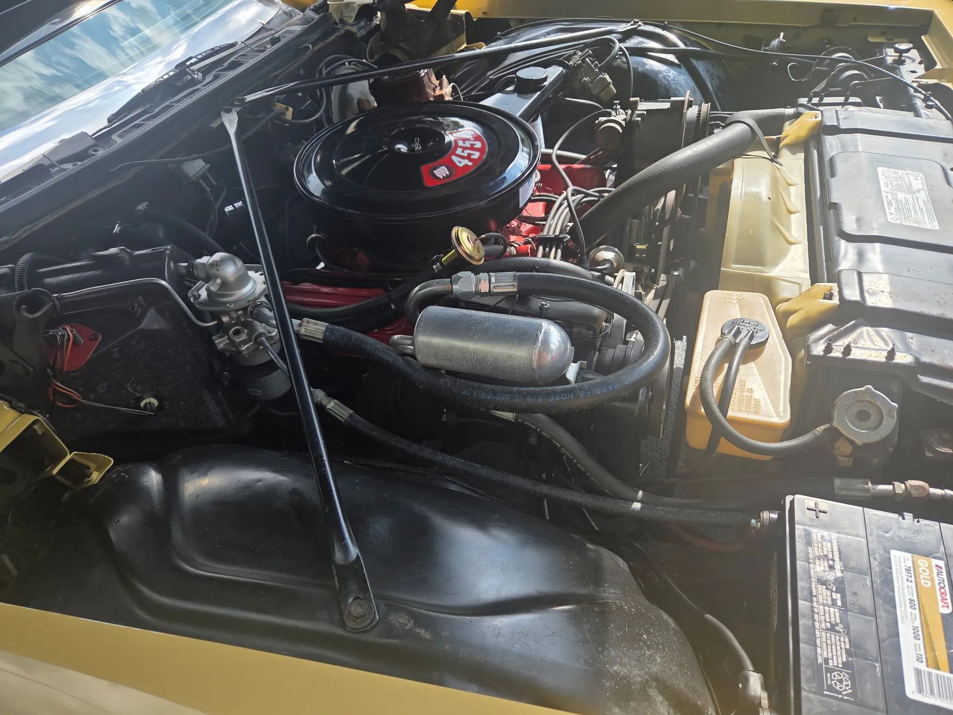 1973 Buick Riviera: A Slightly Toned-Down, Two-Owner Boattail 5 1973 Buick Riviera engine compartment with 455-cubic-inch V8