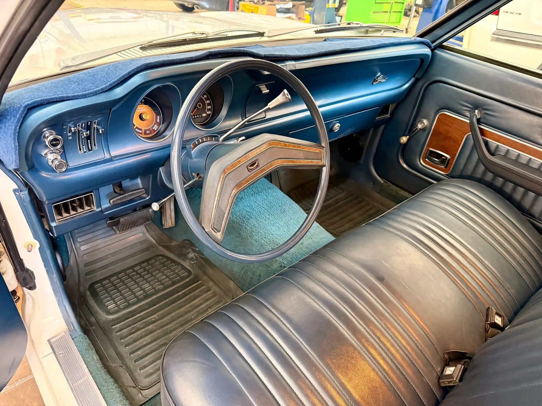1975 Mercury Comet: A Few-Frills Compact With Surprisingly Little Power 5 Blue interior of 1975 Mercury Comet