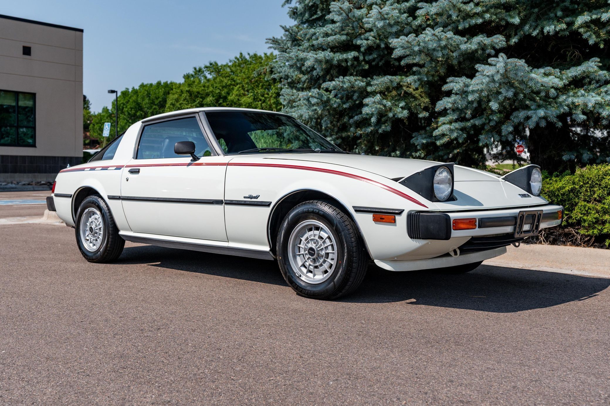 1979 Mazda RX-7 GS: A Rust-Free First-Year RX-7 With A Slight Catch...It's An Automatic 1 Passenger front 3q image of white 1979 Mazda RX-7