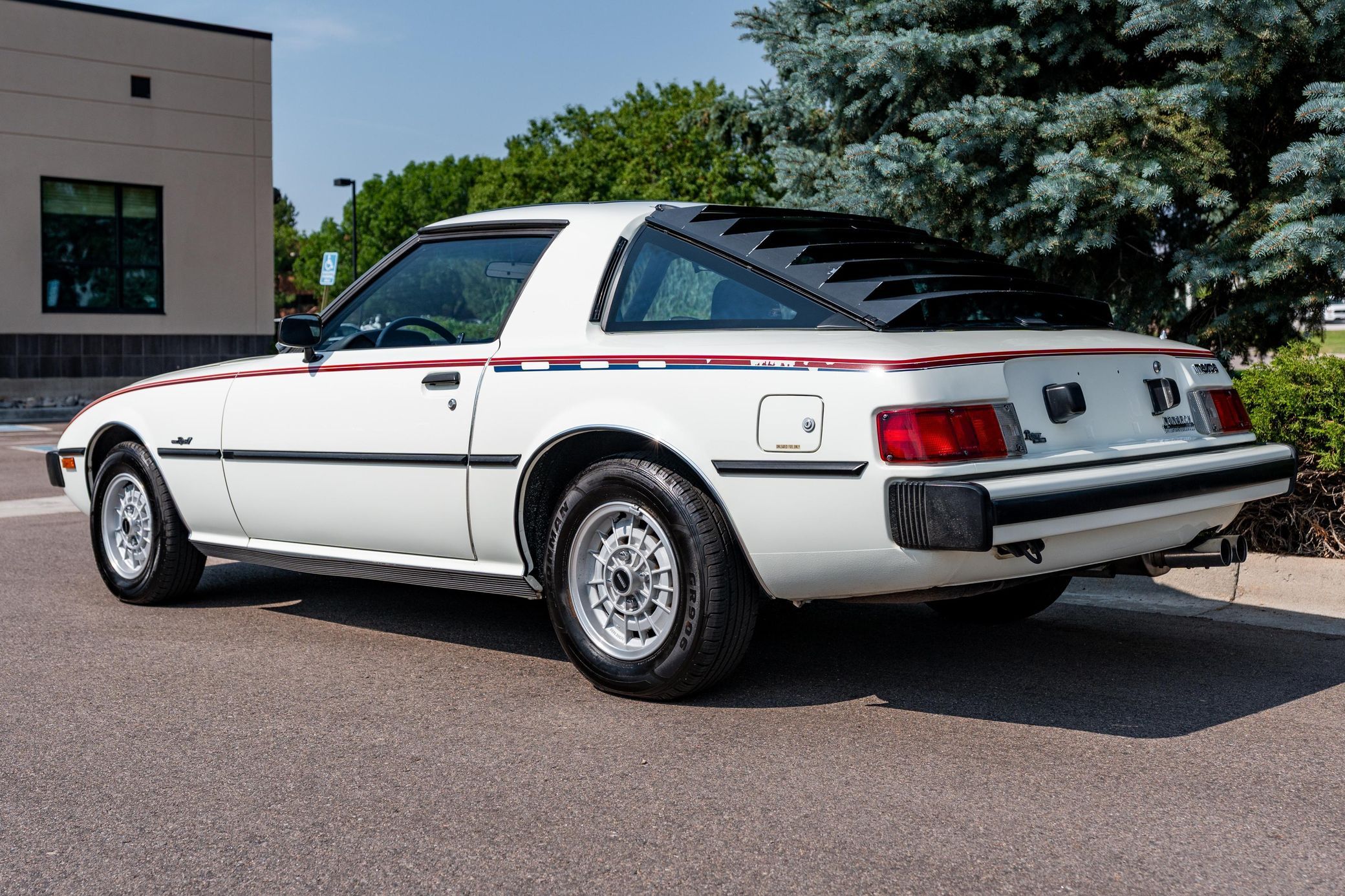 1979 Mazda RX-7 GS: A Rust-Free First-Year RX-7 With A Slight Catch...It's An Automatic 8 Driver rear 3q view of white 1979 Mazda RX-7 GS
